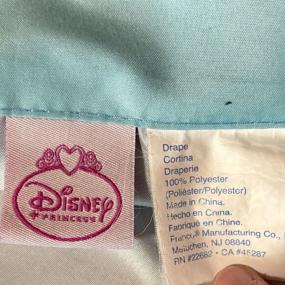 Disney Little Mermaid Bedroom Curtains Size 40 X 64 Inches Ariel Flounder VTG - Picture 5 of 7